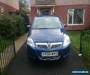 2008 VAUXHALL ZAFIRA LIFE BLUE