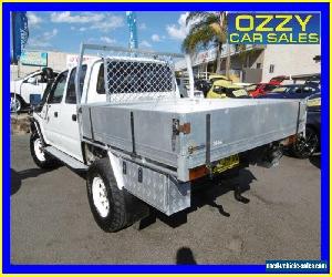 2002 Toyota Hilux KZN165R (4x4) White Manual 5sp M Dual Cab Chassis