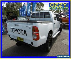 2015 Toyota Hilux KUN26R MY14 SR (4x4) Glacier White Manual 5sp M