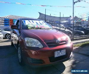 2004 Toyota Corolla ZZE122R Ascent Seca Maroon Automatic 4sp A Hatchback