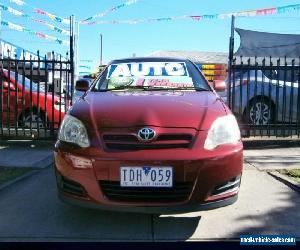 2004 Toyota Corolla ZZE122R Ascent Seca Maroon Automatic 4sp A Hatchback