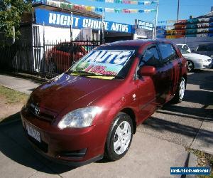 2004 Toyota Corolla ZZE122R Ascent Seca Maroon Automatic 4sp A Hatchback