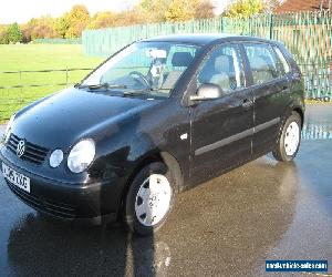 2005 VOLKSWAGEN POLO E BLACK 1.2 petrol 5 door full history