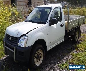 2004 Holden Rodeo 2.4L Petrol  Single Cab Repairable Light Damaged Drives