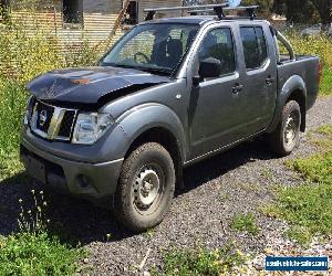 2011 NISSAN NAVARA D40 2.5L TURBO DIESEL M DUAL CAB DAMAGED REPAIRABLE for Sale