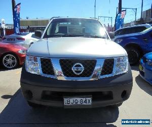 2008 Nissan Navara D40 RX Silver Manual 6sp M 2D Cab Chassis