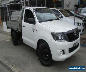 2013 Toyota Hilux TGN16R MY14 Workmate White Manual 5sp M Cab Chassis
