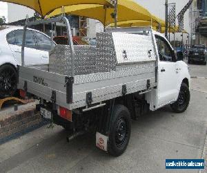 2013 Toyota Hilux TGN16R MY14 Workmate White Manual 5sp M Cab Chassis