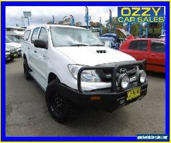 2010 Toyota Hilux KUN26R 09 Upgrade SR (4x4) White Manual 5sp M for Sale