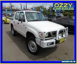 2003 Toyota Hilux LN167R (4x4) White Manual 5sp M Dual Cab Pick-up for Sale