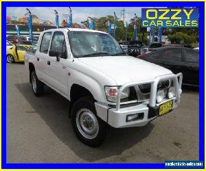 2003 Toyota Hilux LN167R (4x4) White Manual 5sp M Dual Cab Pick-up