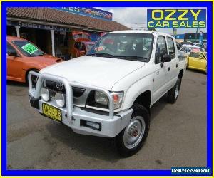 2003 Toyota Hilux LN167R (4x4) White Manual 5sp M Dual Cab Pick-up