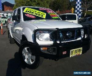 2010 Nissan Navara D40 ST-X (4x4) White Manual 6sp M Dual Cab Pick-up