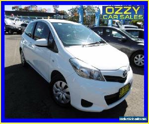 2012 Toyota Yaris NCP130R YR White Automatic 4sp A Hatchback