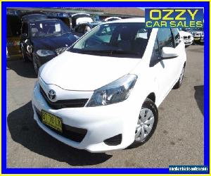 2012 Toyota Yaris NCP130R YR White Automatic 4sp A Hatchback