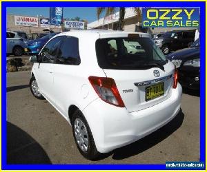 2012 Toyota Yaris NCP130R YR White Automatic 4sp A Hatchback