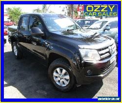 2012 Volkswagen Amarok 2H MY12 TDI400 Trendline (4x4) Black Manual 6sp M for Sale