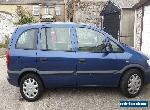 2002 VAUXHALL ZAFIRA 16V CLUB BLUE for Sale