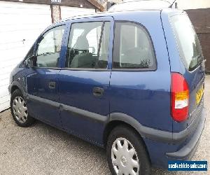 2002 VAUXHALL ZAFIRA 16V CLUB BLUE