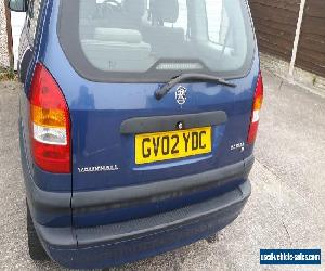 2002 VAUXHALL ZAFIRA 16V CLUB BLUE