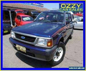 1998 Ford Courier PD XL (4x4) Blue Manual 5sp M Crewcab