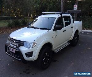 2013 Mitsubishi Triton MN MY13 GLX (4x4) White Manual 5sp M