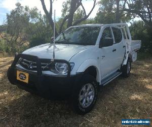 2011 Mitsubishi Triton MN MY11 GL-R (4x4) White Manual 5sp M Dual Cab Utility