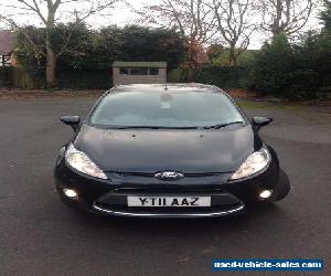 2011 FORD FIESTA 1.6 TITANIUM 5 DOOR. BLACK. 76950 MILES