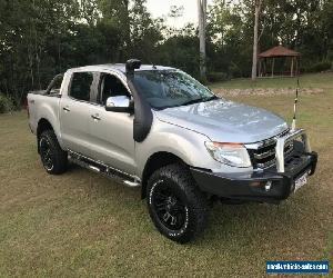 2013 Ford Ranger PX XLT 3.2 (4x4) Silver Manual 6sp M Dual Cab Utility