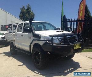 2012 Toyota Hilux KUN26R MY12 SR (4x4) White Manual 5sp M Dual Cab Pick-up