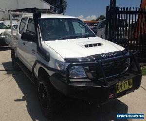 2012 Toyota Hilux KUN26R MY12 SR (4x4) White Manual 5sp M Dual Cab Pick-up