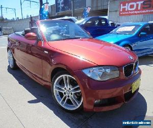 2008 BMW 120I E88 Red Automatic 6sp A Convertible