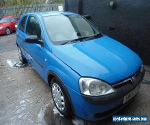 2002 VAUXHALL CORSA CLUB 16V BLUE