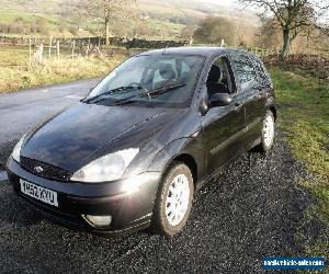 2002 FORD FOCUS ZETEC 2.0 # BLACK # 5 DOOR # 3 DAY AUCTION # LONG MOT #