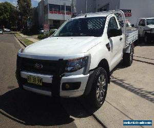 2012 Ford Ranger PX XL 3.2 (4x4) White Manual 6sp M Cab Chassis