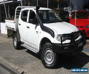 2011 Mitsubishi Triton MN MY12 GLX (4x4) White Manual 5sp M Dual Cab Utility