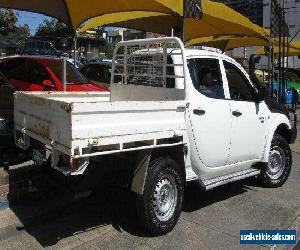 2011 Mitsubishi Triton MN MY12 GLX (4x4) White Manual 5sp M Dual Cab Utility