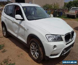 2011 BMW X3 WAGON 4X4 xDrive20d F25 2.0L TURBO DIESEL AUTO DAMAGED REPAIRABLE 