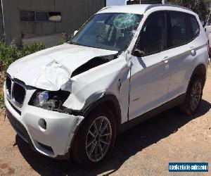 2011 BMW X3 WAGON 4X4 xDrive20d F25 2.0L TURBO DIESEL AUTO DAMAGED REPAIRABLE 