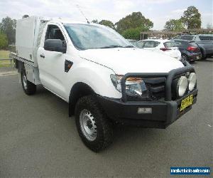 2013 Ford Ranger PX XL 3.2 (4x4) White Automatic 6sp A Cab Chassis