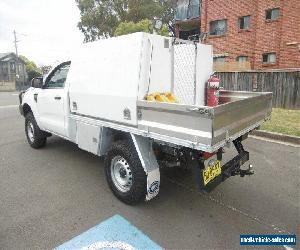 2013 Ford Ranger PX XL 3.2 (4x4) White Automatic 6sp A Cab Chassis