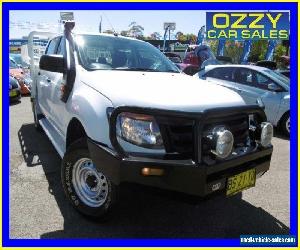 2012 Ford Ranger PX XL 3.2 (4x4) White Manual 6sp Manual Super Cab Chassis