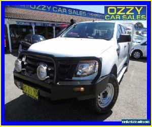 2012 Ford Ranger PX XL 3.2 (4x4) White Manual 6sp Manual Super Cab Chassis