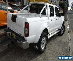 2004 Nissan Navara D22 ST-R (4x4) White Manual 5sp M Dual Cab Pick-up