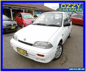 1994 Suzuki Swift Cino White Manual 5sp Manual Hatchback