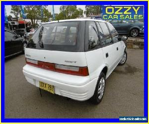 1994 Suzuki Swift Cino White Manual 5sp Manual Hatchback