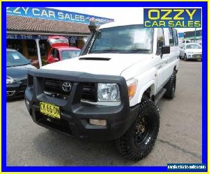 2011 Toyota Landcruiser VDJ78R 09 Upgrade Workmate (4x4) 11 Seat White Manual