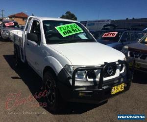 2008 Nissan Navara D40 RX (4x4) White Manual 6sp M Cab Chassis