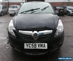 2008 VAUXHALL CORSA LIFE A/C BLACK DAMAGED SALVAGE SPARES OR REPAIR