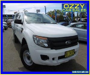 2013 Ford Ranger PX XL 3.2 (4x4) White Manual 6sp M Super Cab Chassis